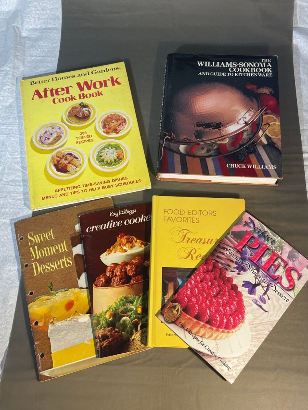 6 Asst. Vintage Cookbooks (1699)